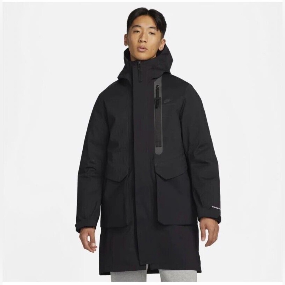 Nike Sportswear Storm-FIT ADV TechPack Parka Black Performance Hooded Jacket NWT